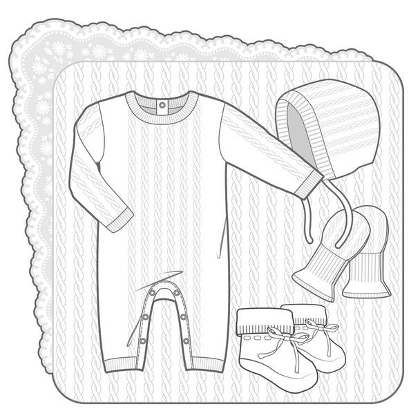 Collection tricot blanc
 - Vecteur, image