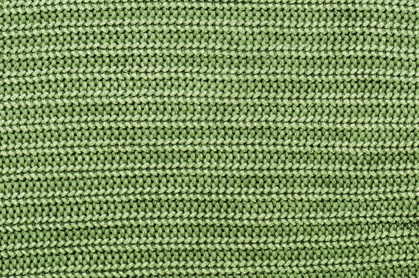 Close up green knitted pullover background - Photo, Image