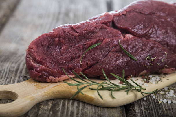 Beef Steak with fresh herbs  - Фото, зображення