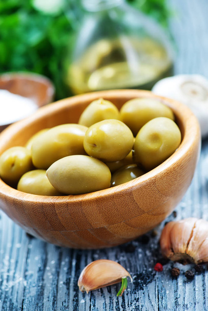 green olives with spices - Фото, зображення