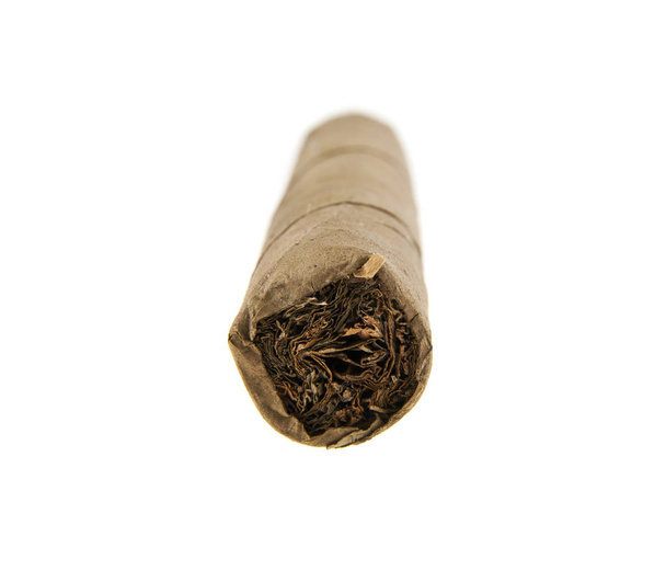 Сигара на білому тлі
 - Фото, зображення