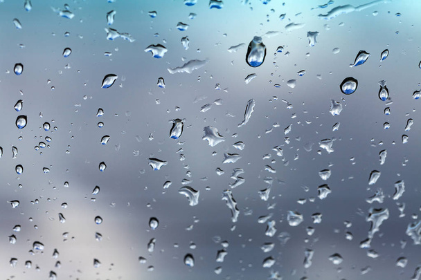 kapky vody na sklo - Fotografie, Obrázek