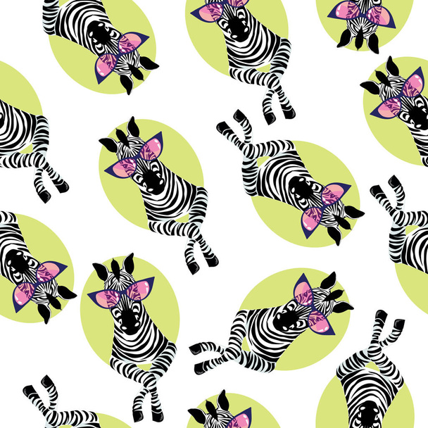 Padrão de zebra, vetor, ilustração
 - Vetor, Imagem