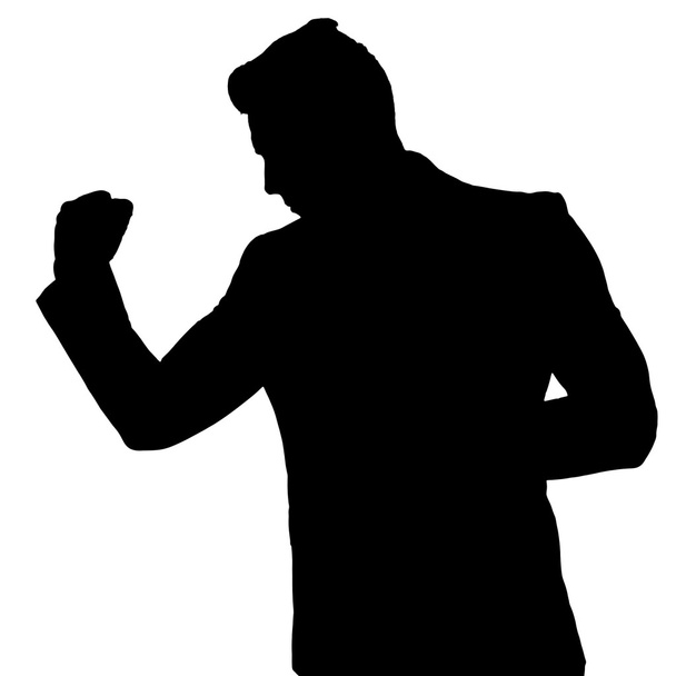 silhouette üzletember - Fotó, kép