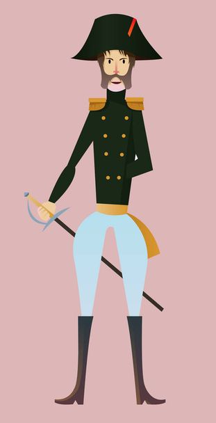 Digital vector, french napoleonic soldier - Vector, Image
