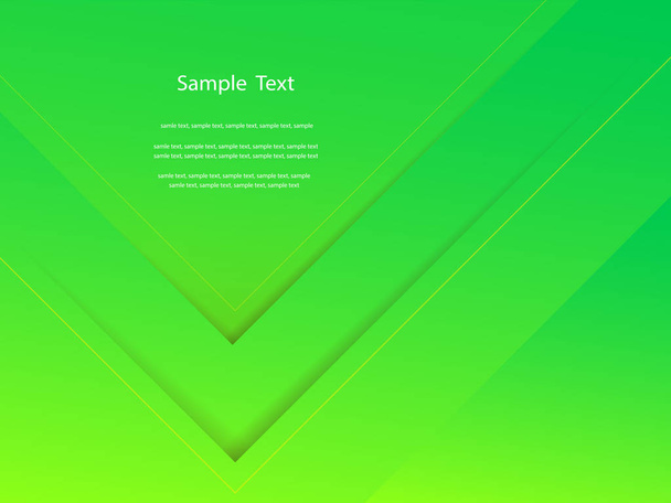 Abstract green report cover template design - Vector, Imagen