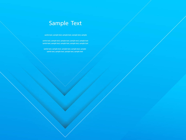Abstract blue report cover template design - Vector, Image