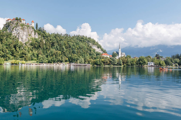 Landscape of lake Bled, Slovenia - Photo, Image