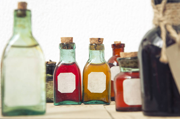 Mock up of glass bottles - Foto, Imagen