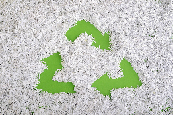 zöld újrahasznosítás szimbólum - Fotó, kép