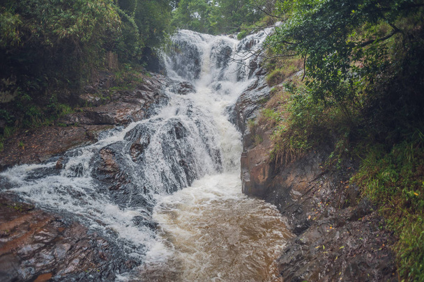 Beautiful cascading Datanla waterfall - Foto, imagen