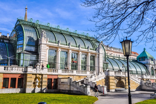 Vysokým dynamickým rozsahem (Hdr) Palmenhaus Schoenbrunn je velký skleník, Wien, Rakousko - Fotografie, Obrázek