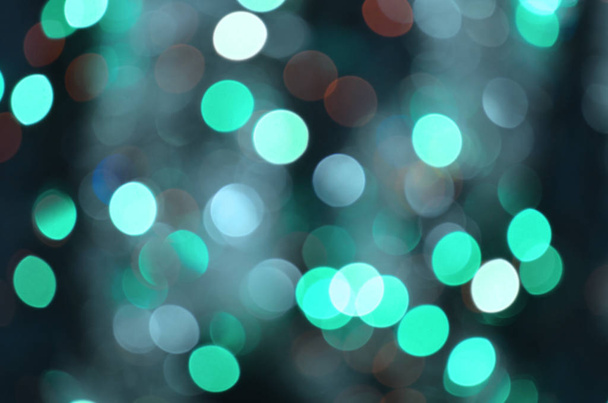 Abstract bokeh night city background - Photo, Image