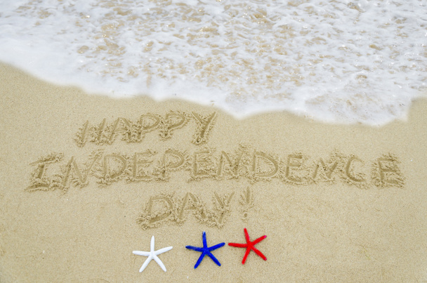 Indipendenza USA giorno sfondo sulla spiaggia
 - Foto, immagini
