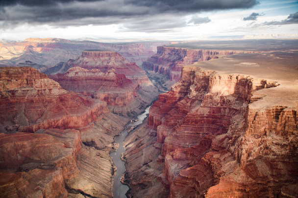 kilátás nyílik a déli és az északi rész-grand Canyon, a felni a  - Fotó, kép