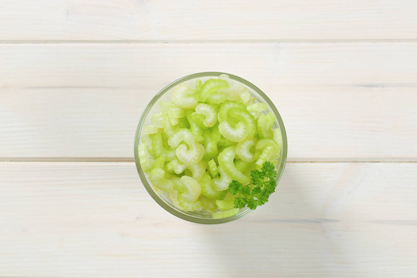 chopped celery stems - Photo, Image