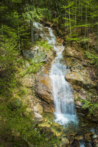 waterfall at flume gorge in new hampshire - Foto, imagen