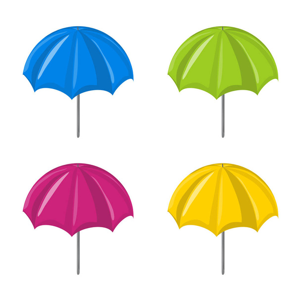 Umbrella vector set  symbol icon design.  - Vector, Imagen