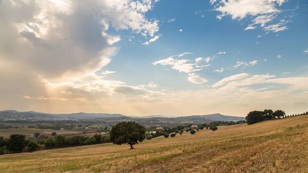 Západ slunce na italském venkově - Fotografie, Obrázek