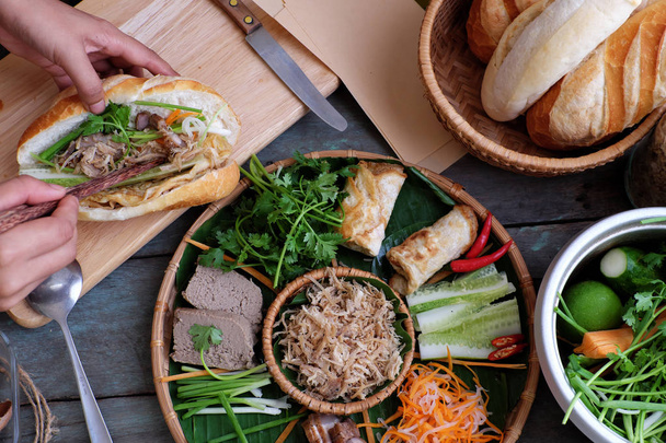 banh mi, Vietnamese bread - Foto, Imagem