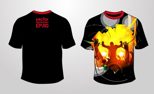 Vector. Diseño de camiseta
 - Vector, imagen