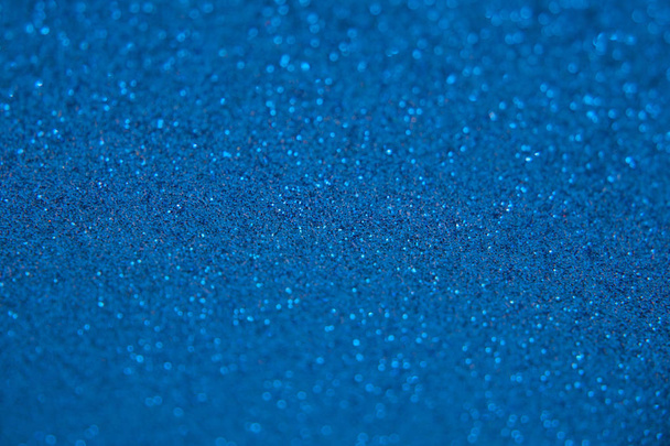blue glitter bokeh background - Fotoğraf, Görsel