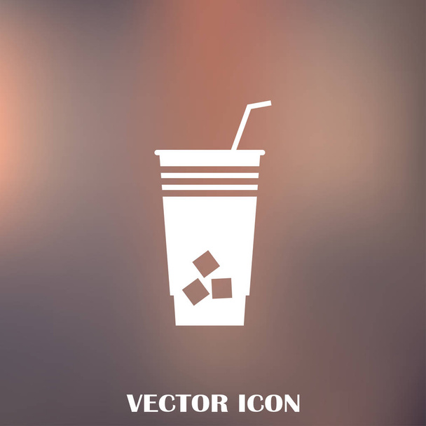 Иконка вектора коктейля
 - Вектор,изображение