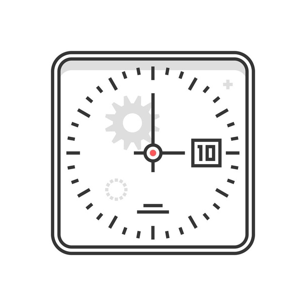 Піктограма годинника кольорового поля
 - Вектор, зображення
