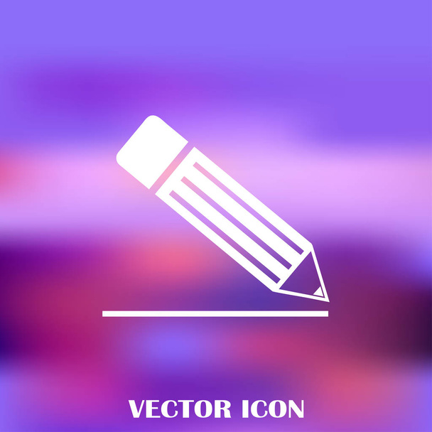 ikona ołówka, ilustracji wektorowych - Wektor, obraz