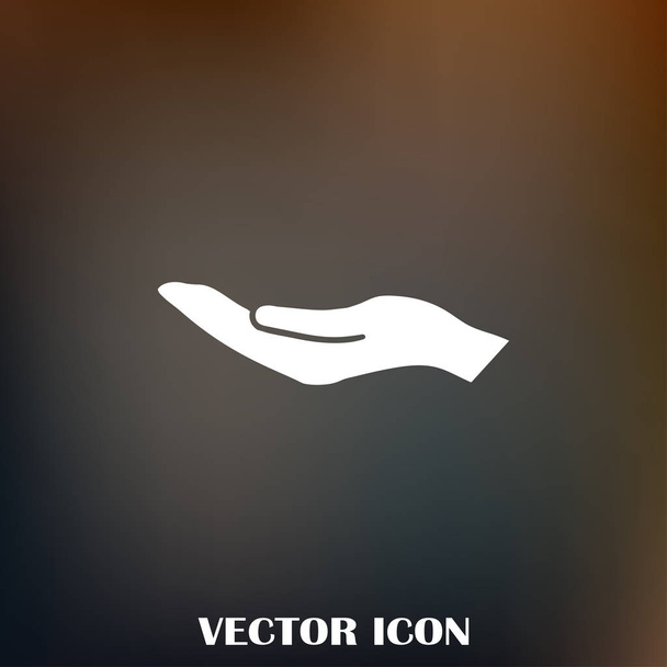 handen pictogram vector, platte ontwerp beste vector pictogram - Vector, afbeelding