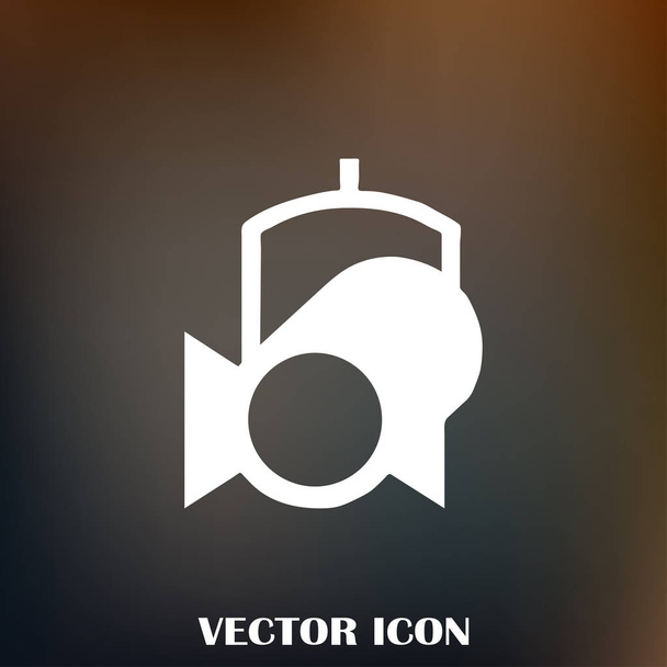 Ikona webové vektorové reflektor. - Vektor, obrázek
