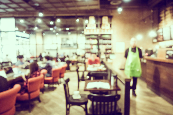 Abstrato borrão café interior
 - Foto, Imagem