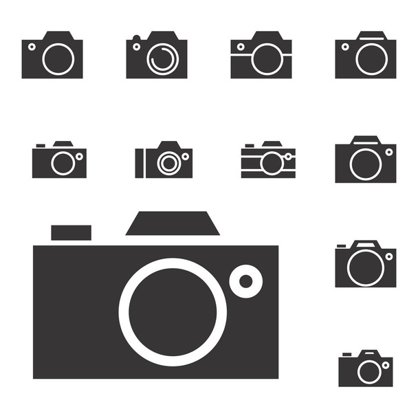 Εικονίδιο κάμερας φωτογραφία ή στιγμιότυπο σημάδι - Διάνυσμα, εικόνα