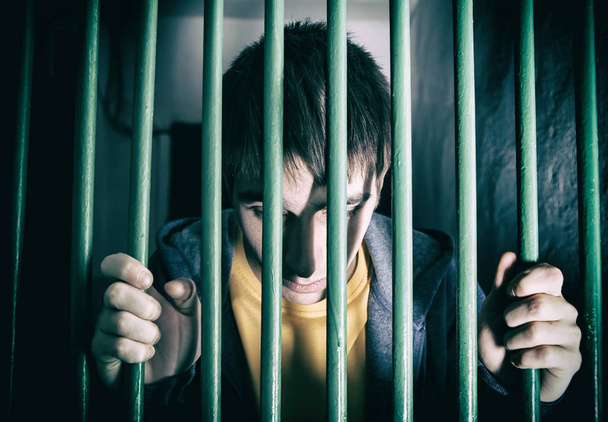 Jailed Young Man - Фото, изображение