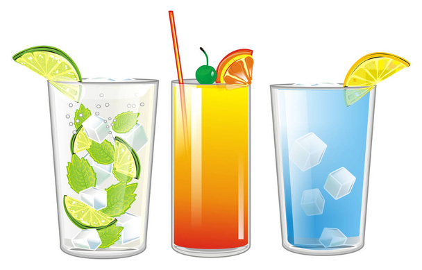 three different cocktails - Фото, зображення