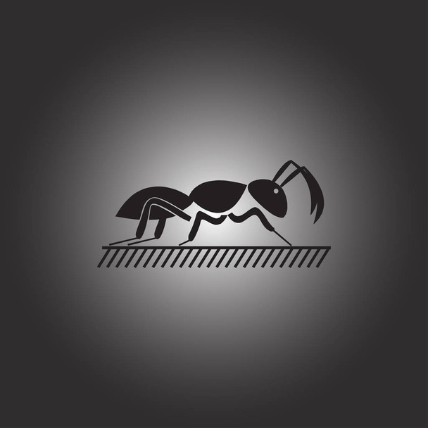 Піктограма мурашок ізольована на тлі. Сучасна плоска піктограма
 - Вектор, зображення