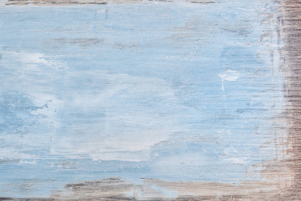 Blue textured wooden background. - Photo, Image