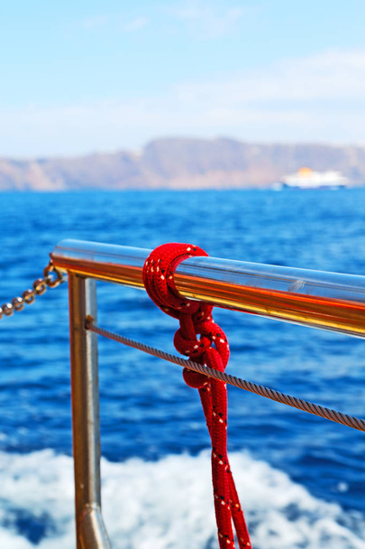 liny i metal morze bezpieczeństwa - Zdjęcie, obraz
