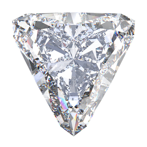 Ilustración 3D trillón recto diamante piedra
  - Foto, imagen