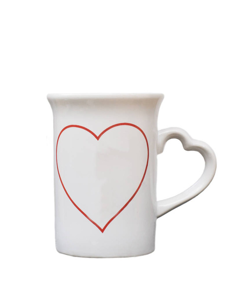coffee cup with hearth - Photo, Image