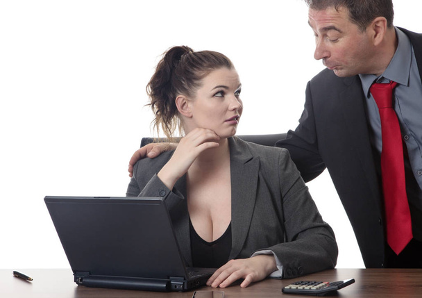 business woman sexual harassment - Photo, Image