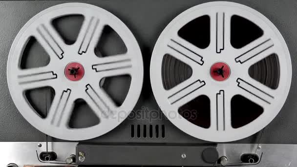 Vintage Tape Recorder Music Film Rolling - Footage, Video