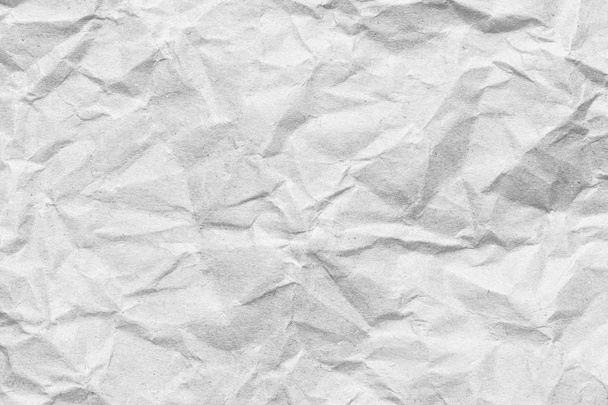 Crumpled white paper texture background. - Photo, Image
