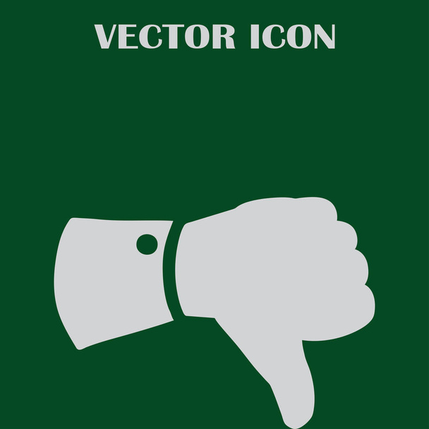 Vektor hüvelykujjával felfelé ikon, lapos ikon-vektoros illusztráció. - Vektor, kép