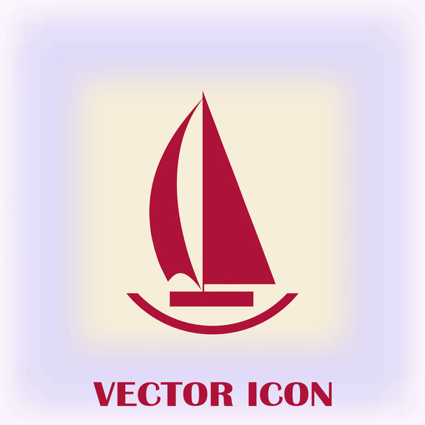 Vector velero icono
 - Vector, imagen