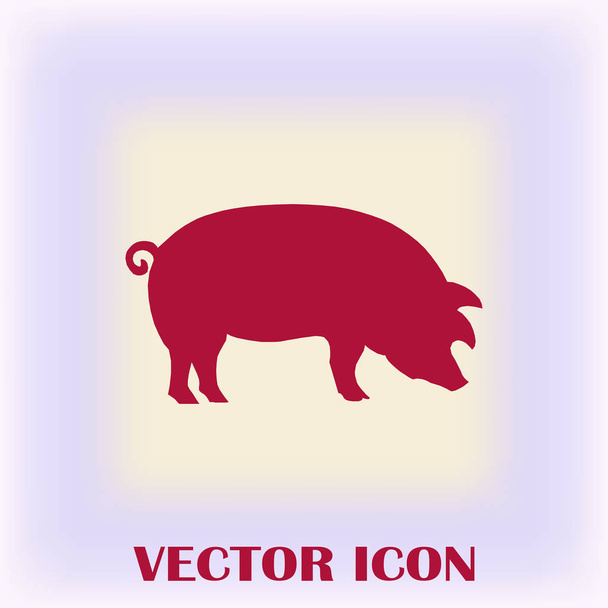 ブタのアイコン。豚のアイコン。豚のベクトル図 - ベクター画像