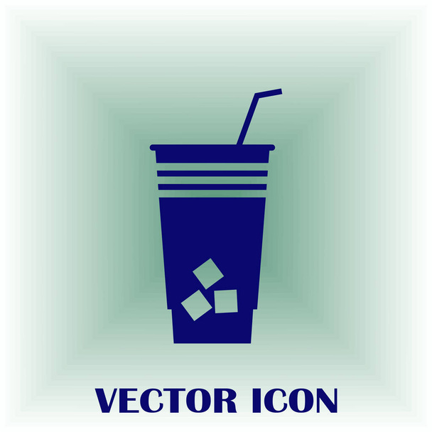 Cocktail vector web icon - Vector, Image