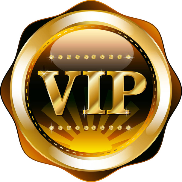 VIP round banner - Вектор, зображення