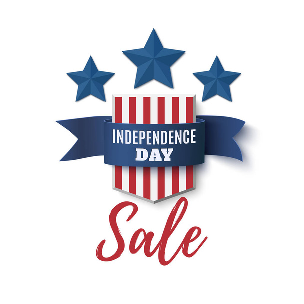 De dag van de onafhankelijkheid, verkoop achtergrond. 4th of July. - Vector, afbeelding