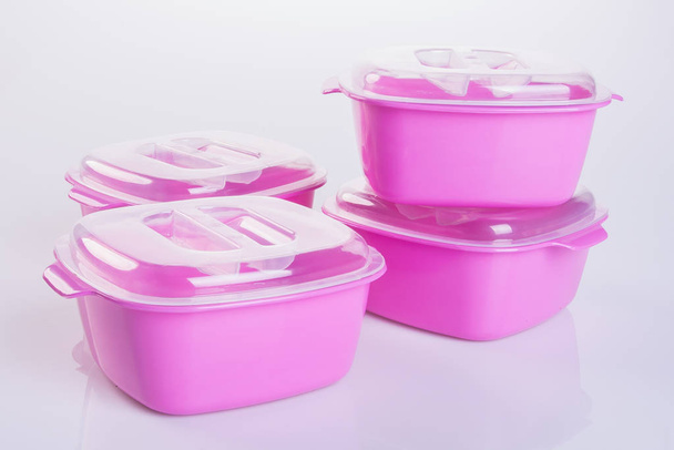 Food Container or Plastic food storage containers. - Fotografie, Obrázek